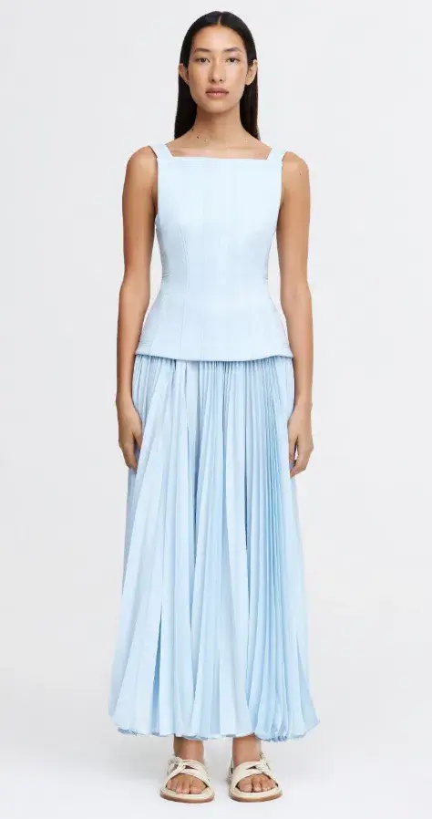 Acler Hollinshill Maxi Dress Baby Blue Size 16 - Image 1