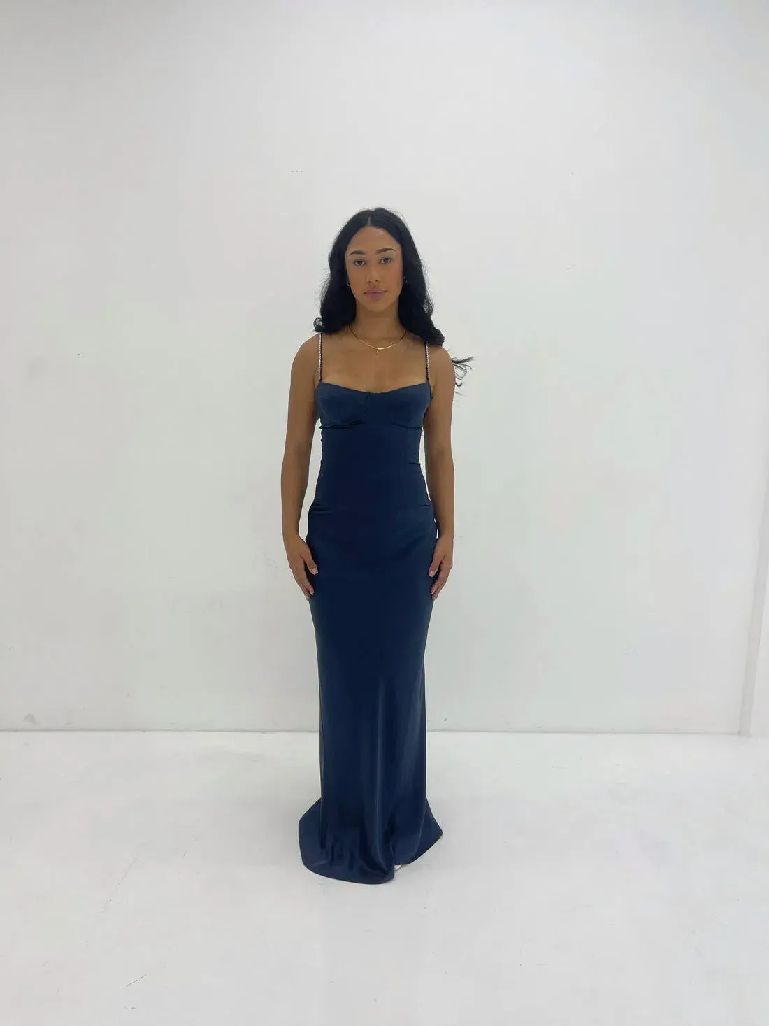 Natalie Rolt Cecilia Gown Maxi Navy Size AU 8 - Image 1