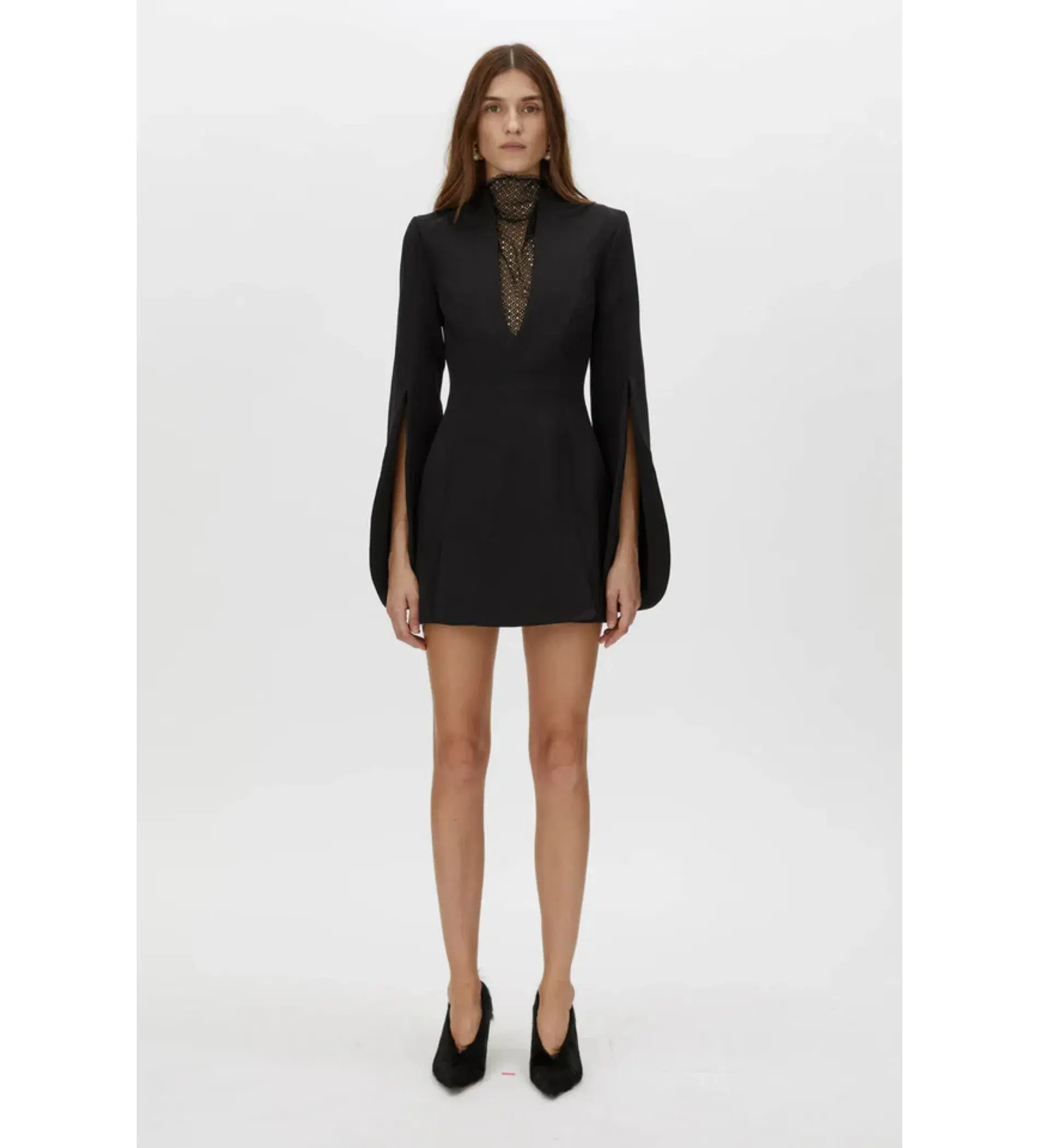 Camilla and Marc Sillage Lace Mini Dress in Black Size 10 - Image 1