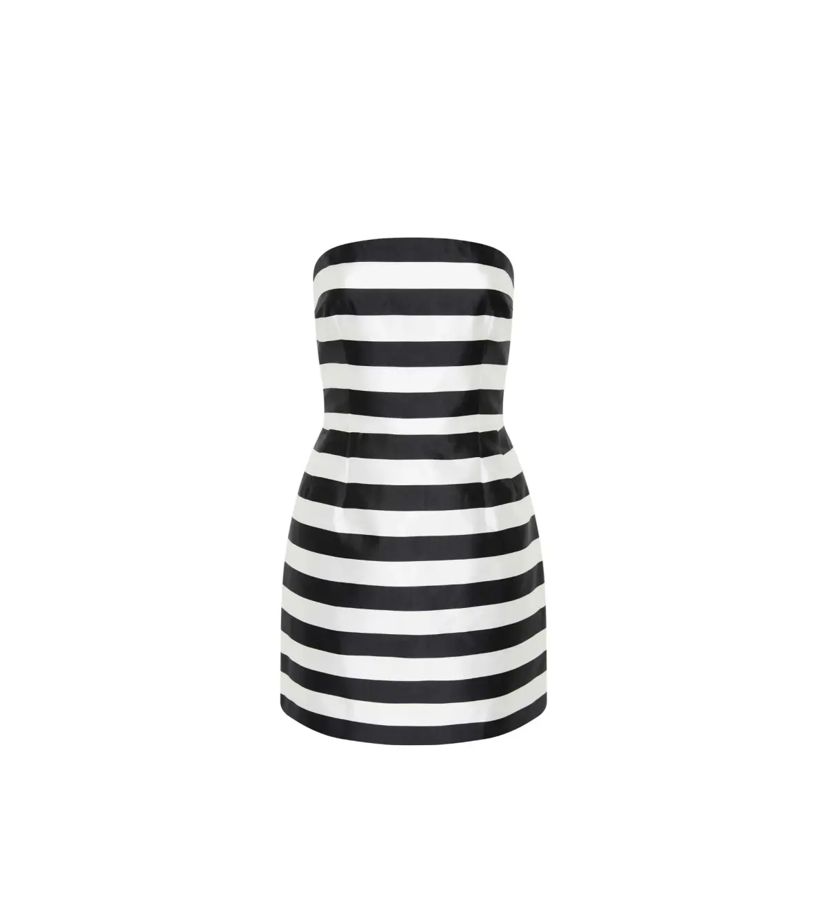 Rebecca Vallance Irene Mini Black and Ivory Stripped Print Size 10  - Image 5