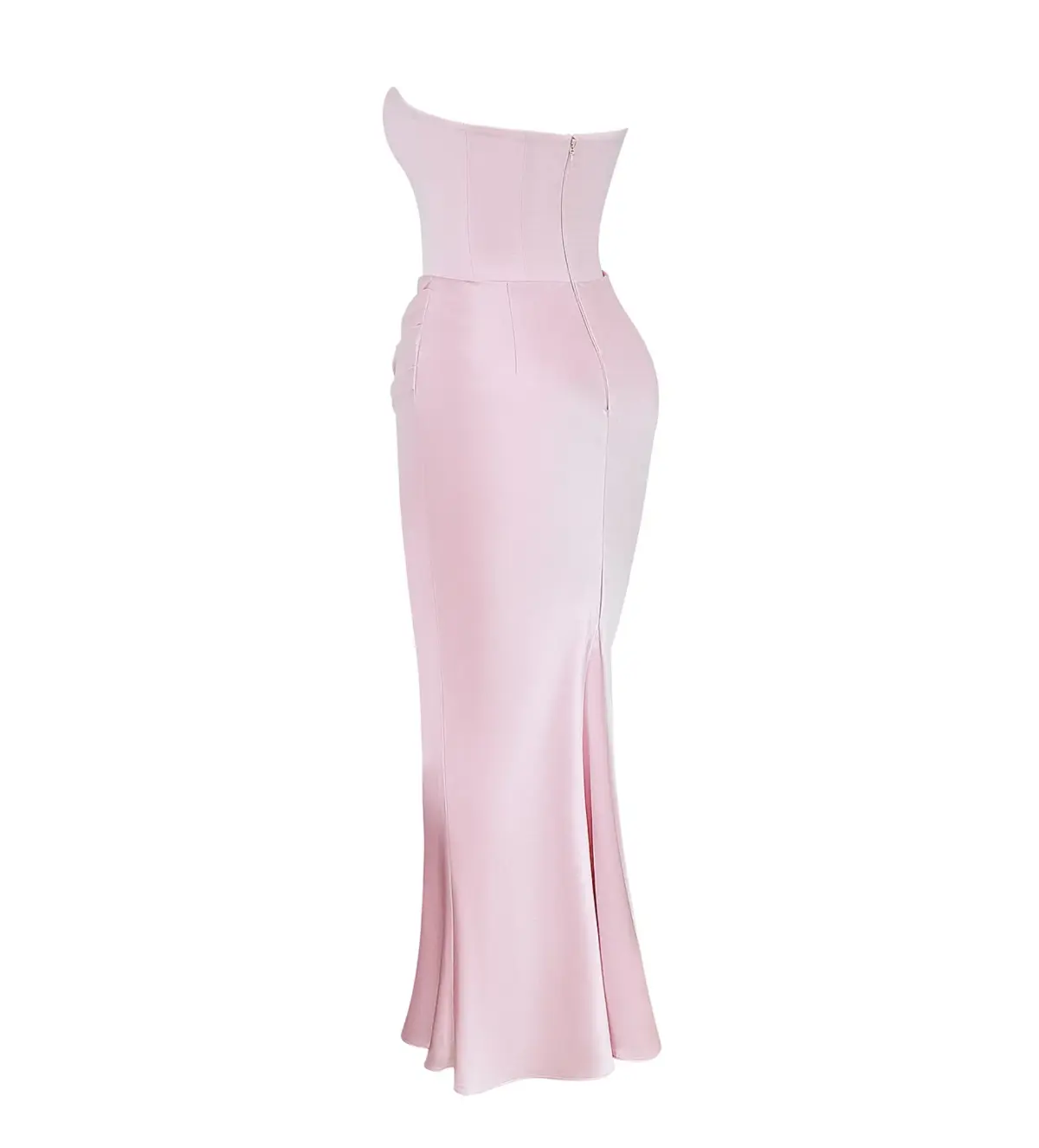 House of CB Persephone Strapless Corse Maxi Dress in Rose Shadow Size AU 8  - Image 6