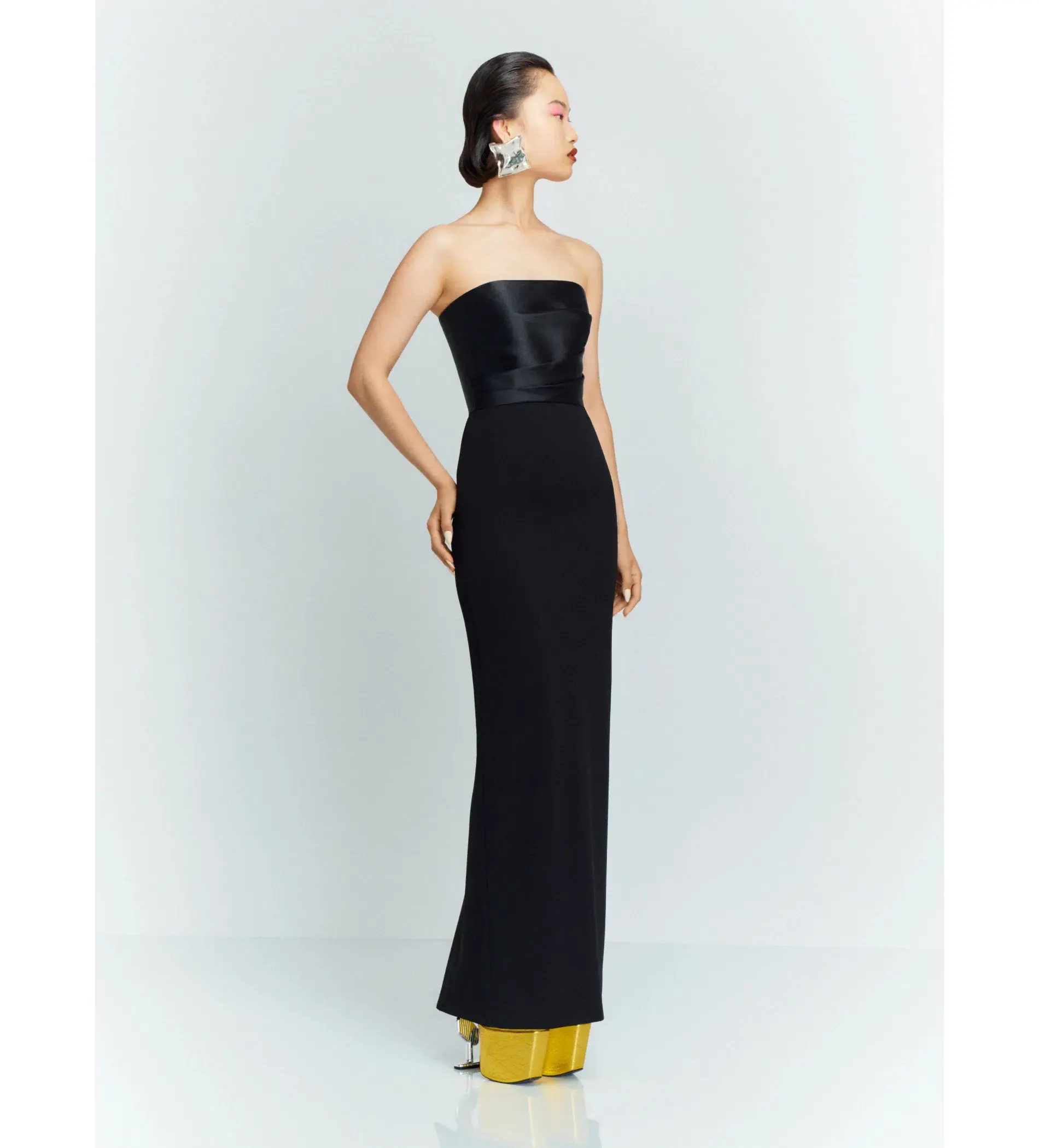 Solace London Afra Maxi Dress in Black Size 8 - Image 2