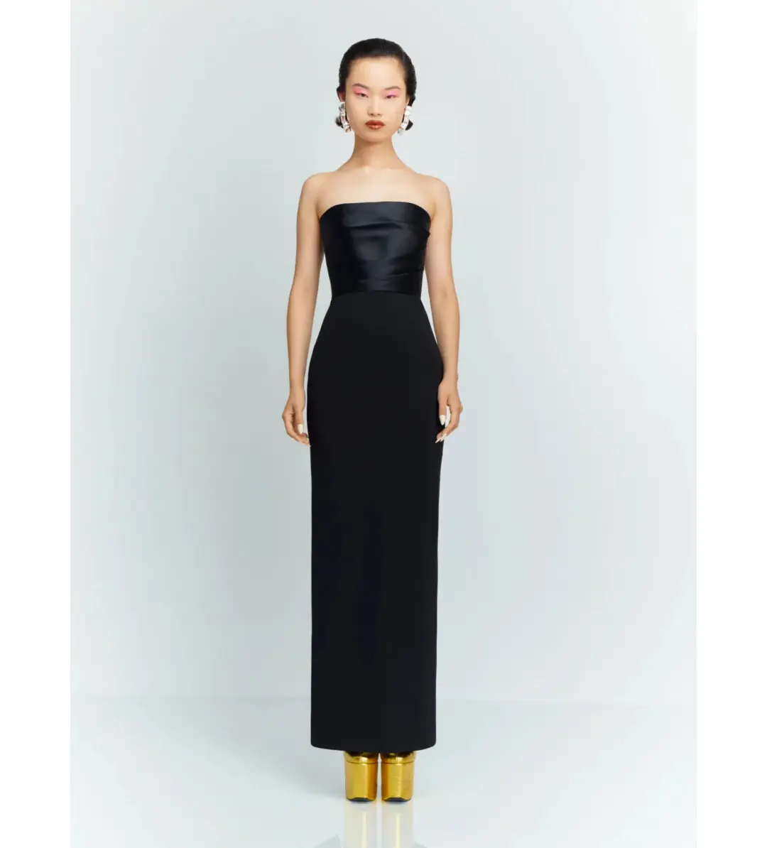 Solace London Afra Maxi Dress in Black Size 8 for rent on The Volte - main image