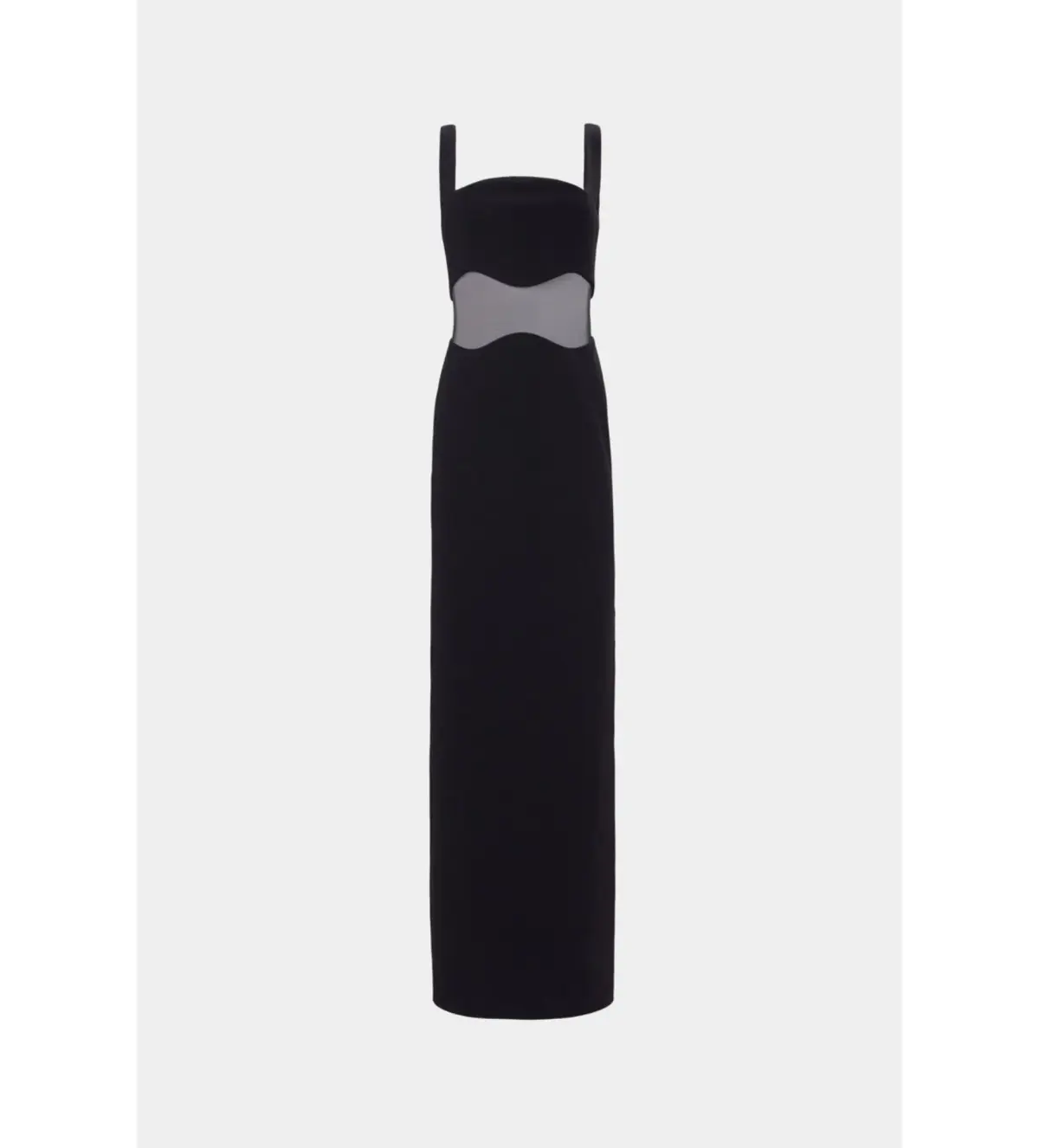 MISHA Damita Crepe & Mesh Maxi Dress Black Size 8/S  - Image 2