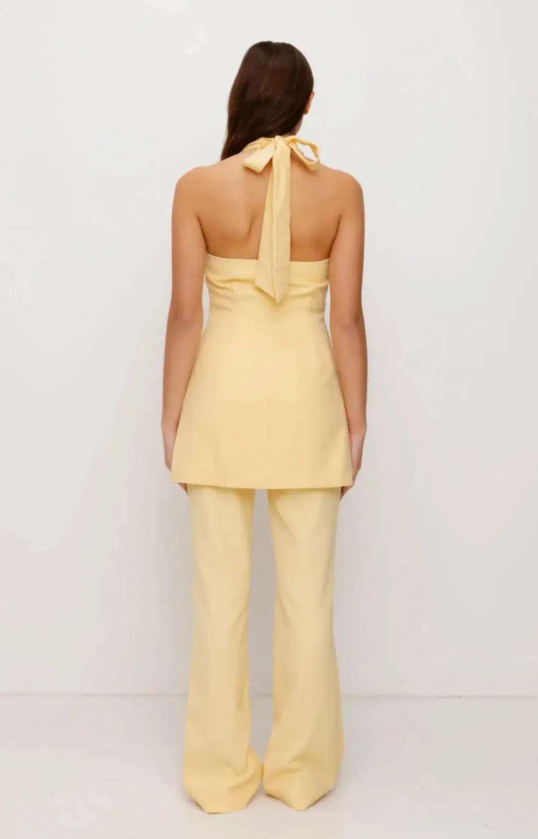 Irida Vest Dress Butter Yellow for rent on The Volte - main image
