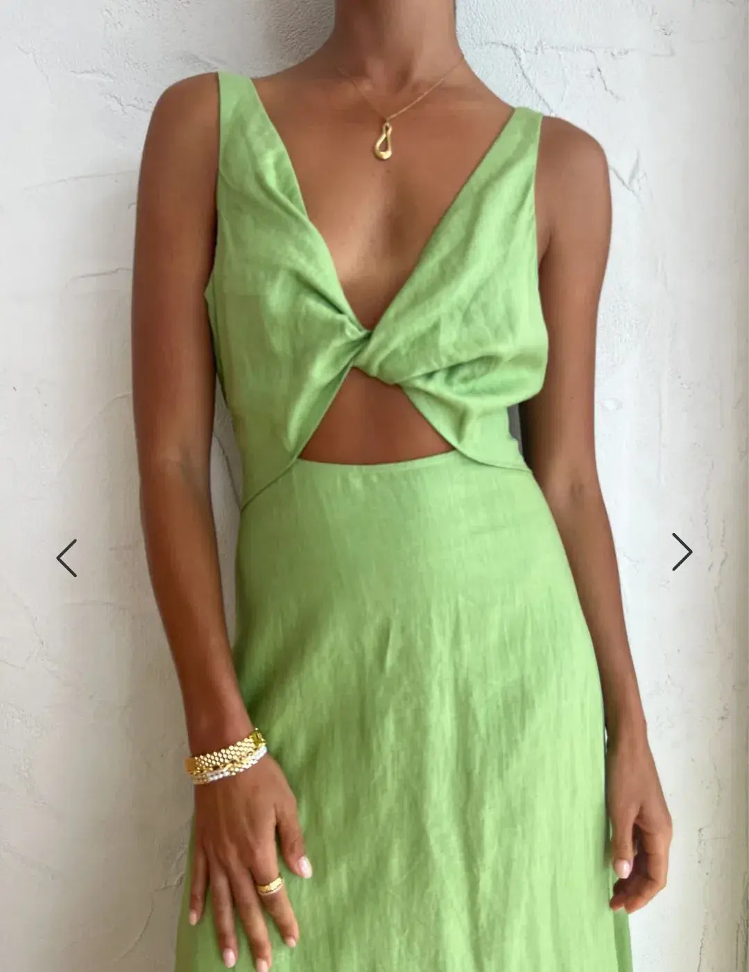 Issy Blue Skies Dress In Apple Size 8 for rent on The Volte - main image