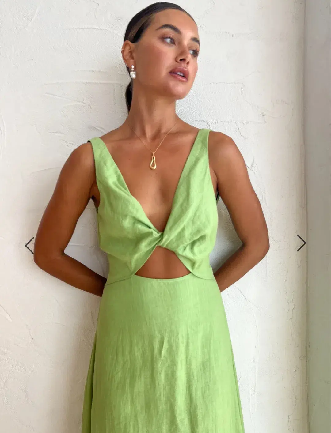 Issy Blue Skies Dress In Apple Size 8 - Image 8