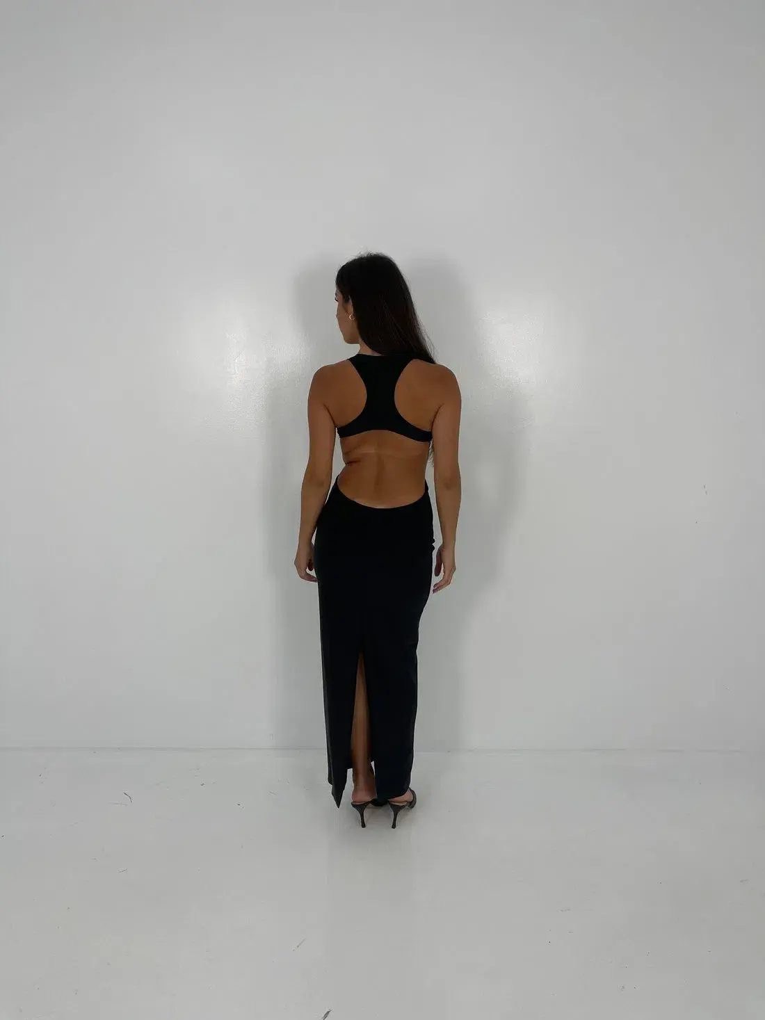 Alexander Wang Logo Maxi Black Size AU 8 - Image 3