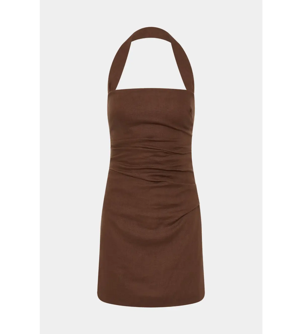 Sir The Label Noemi Halter Mini Dress Brown Size 10 - Image 4