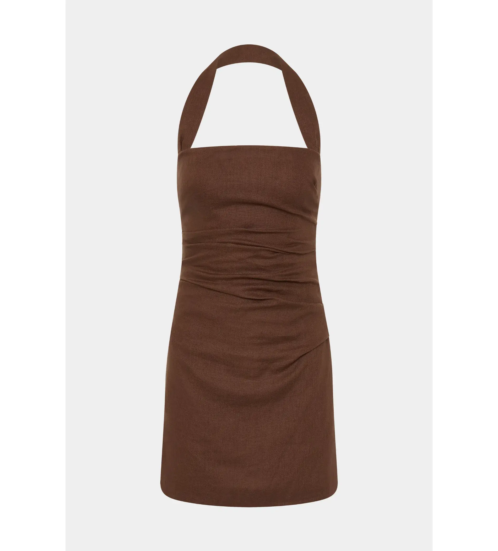 Sir The Label Noemi Halter Mini Dress Brown Size 10 - Image 4