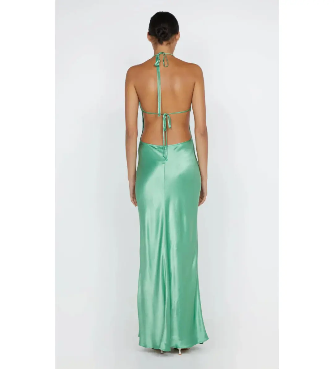Bec & Bridge Zariah Halter Dress Green Apple Size AU 6 for rent on The Volte - main image