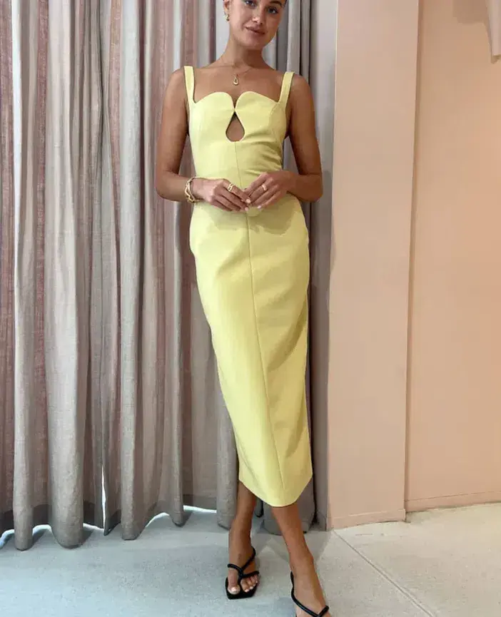 Camilla And Marc Brixton Dress Mustard Yellow Size 8 - Image 1