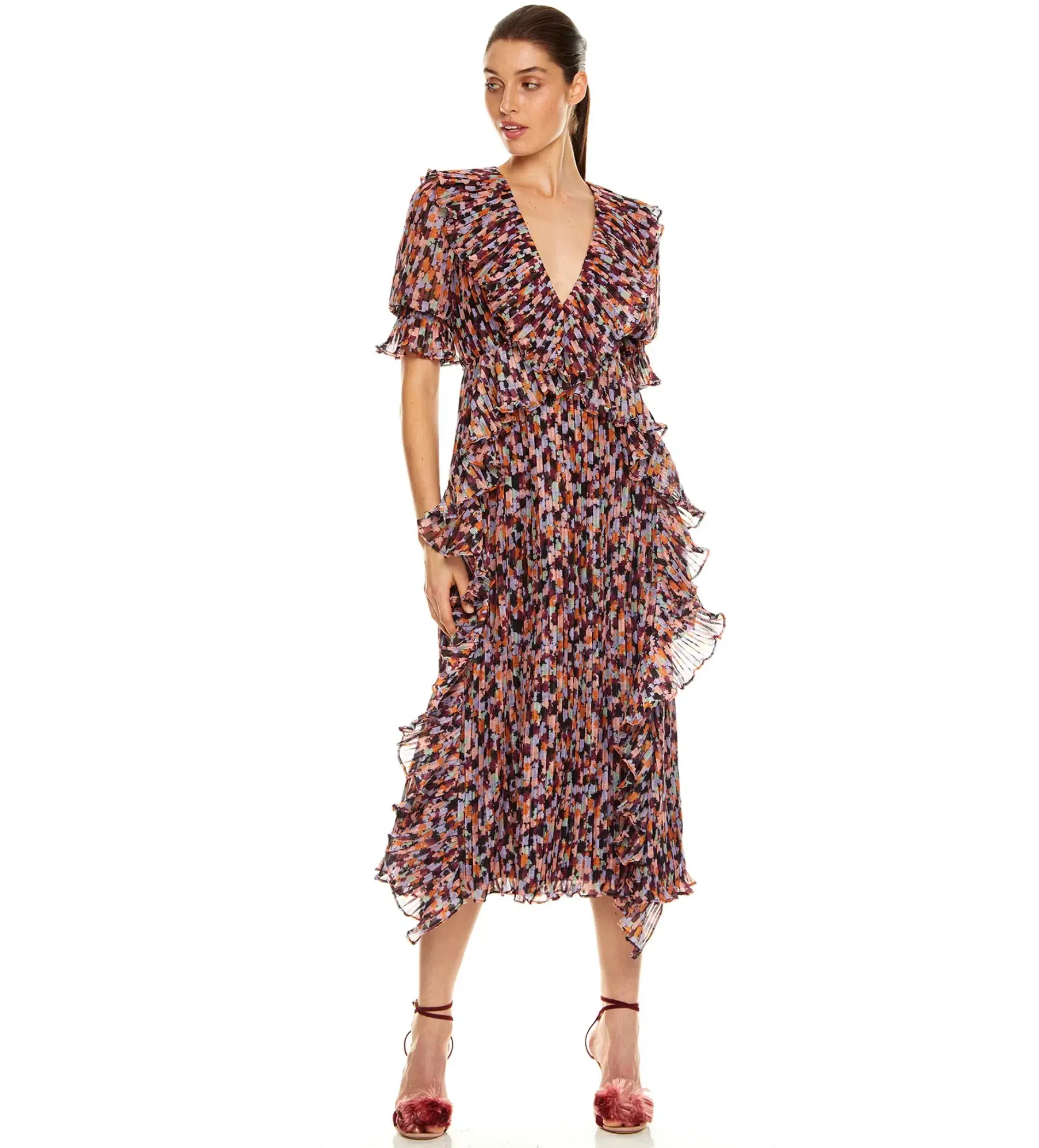 Talulah Sweet Sugar Midi Dress in Floral Size 6 - Image 1