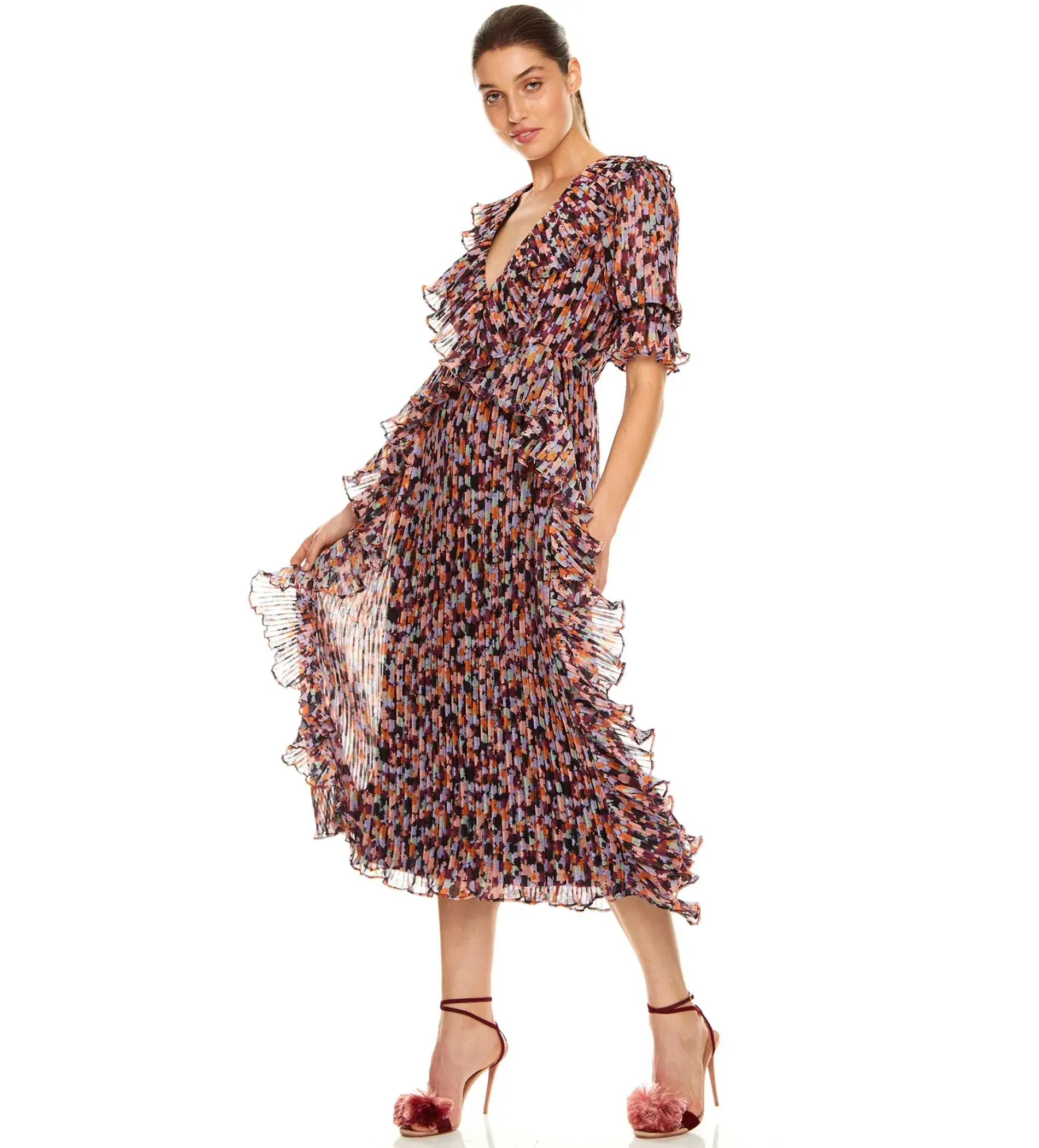 Talulah Sweet Sugar Midi Dress in Floral Size 6 - Image 2