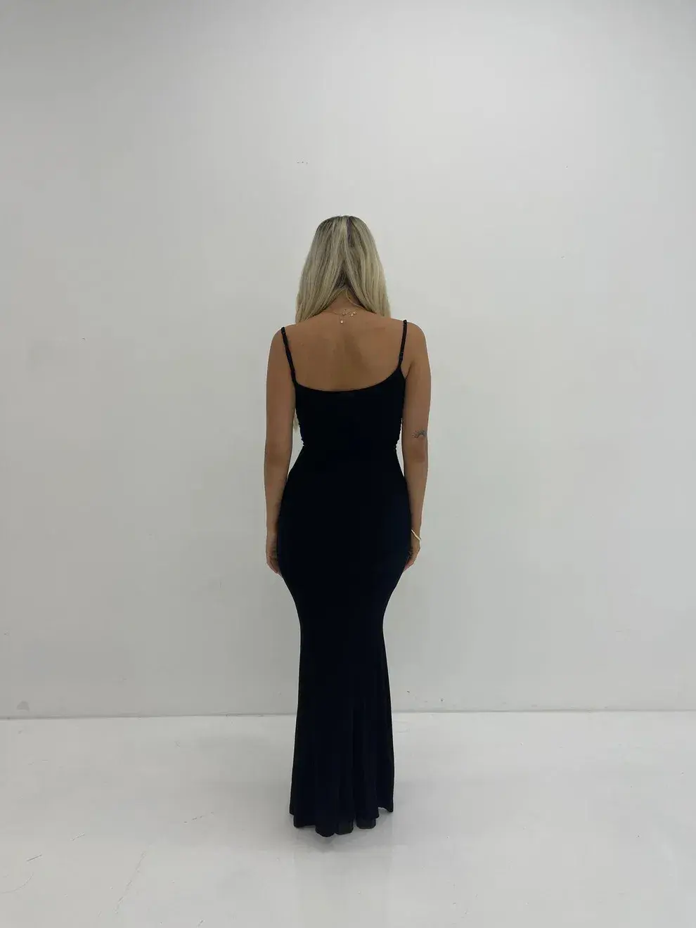 Skims Black Lounge Slip Dress Black Size 8 - Image 2