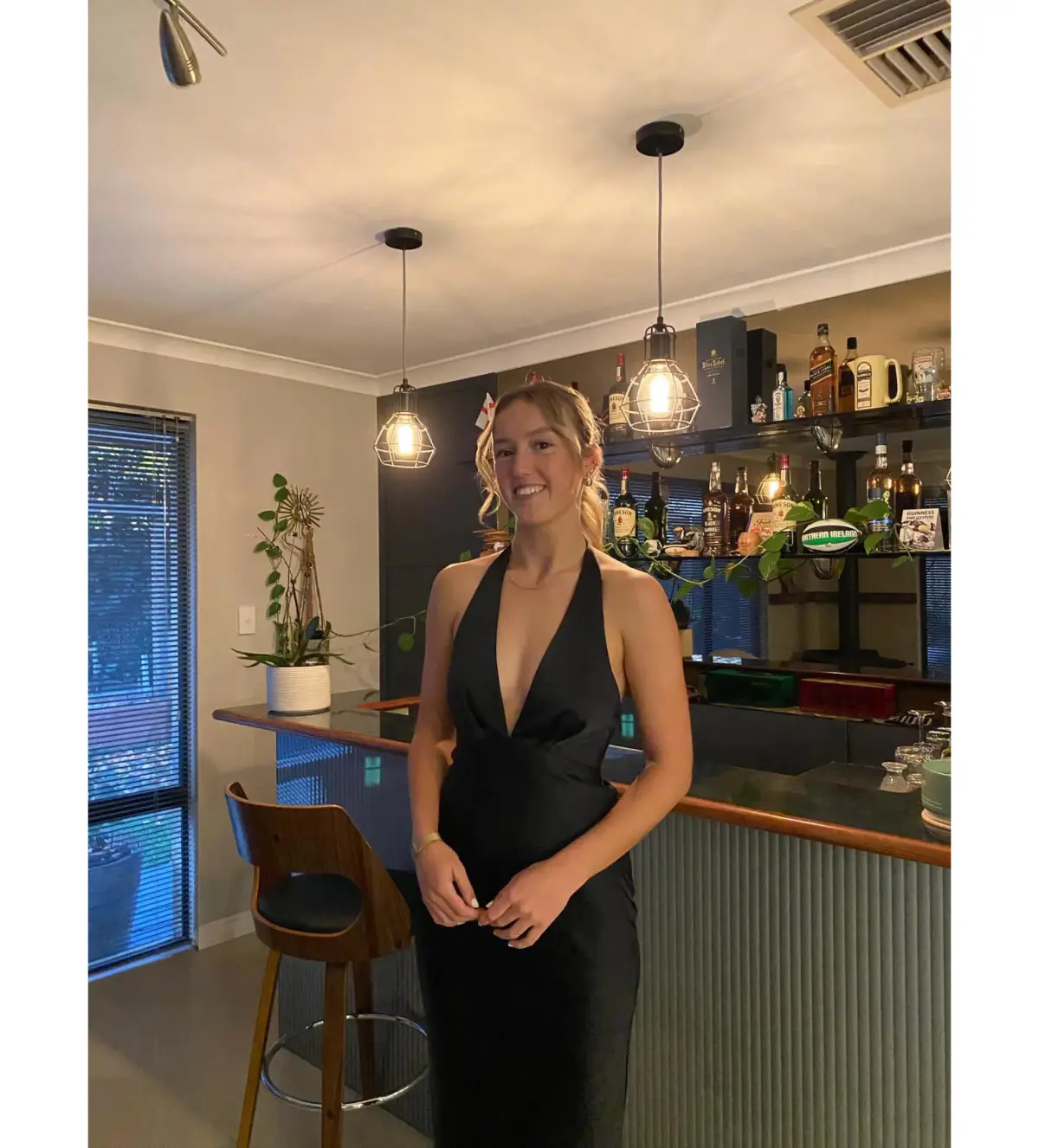 Little JC Boutique Black Andie Satin Size M / AU 10 - Image 4