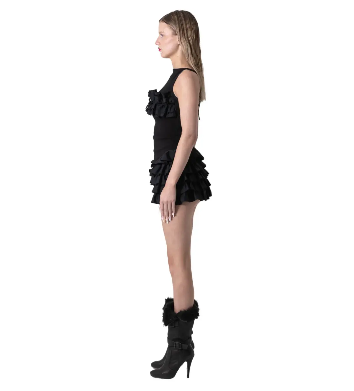 Bye Bambi Yurah Mini Dress Black Size XS  / Size AU 6 - Image 3