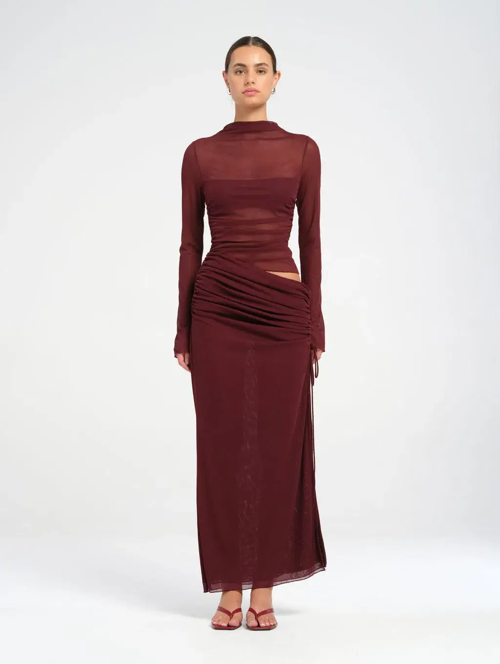 Benni Mable Maxi Dress Plum Size 10 for rent on The Volte - main image