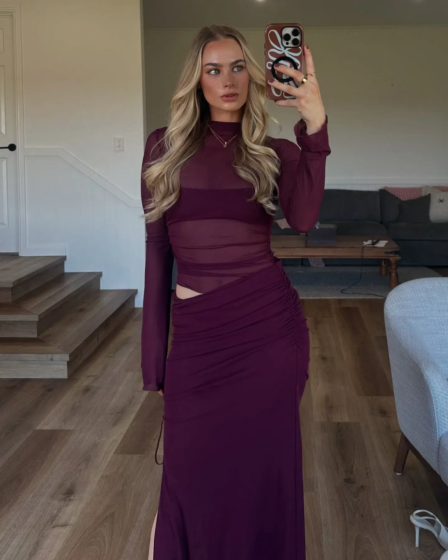 Benni Mable Maxi Dress Plum Size 10 - Image 1