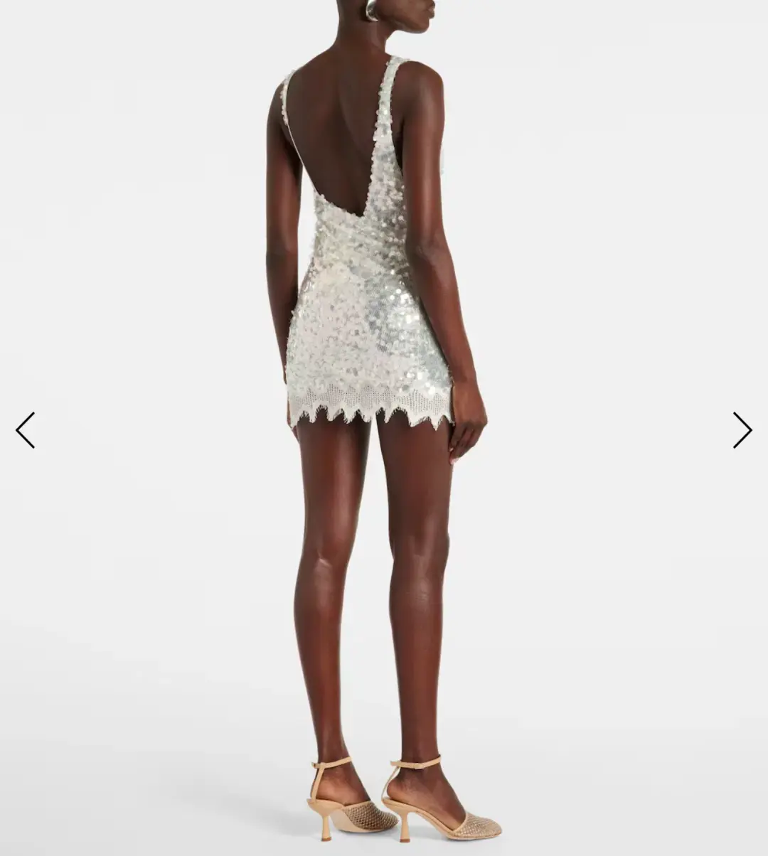 Christopher Esber Opaline Sequin Mini Dress Size AU 6 for rent on The Volte - main image