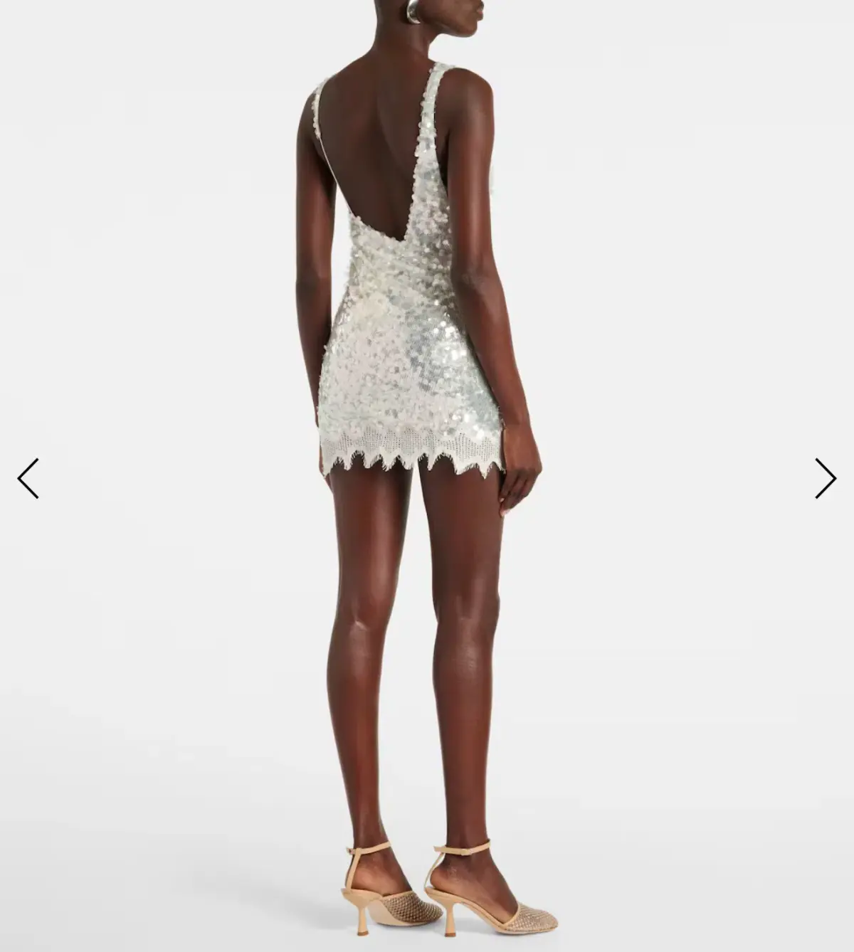 Christopher Esber Opaline Sequin Mini Dress Size AU 6 - Image 2