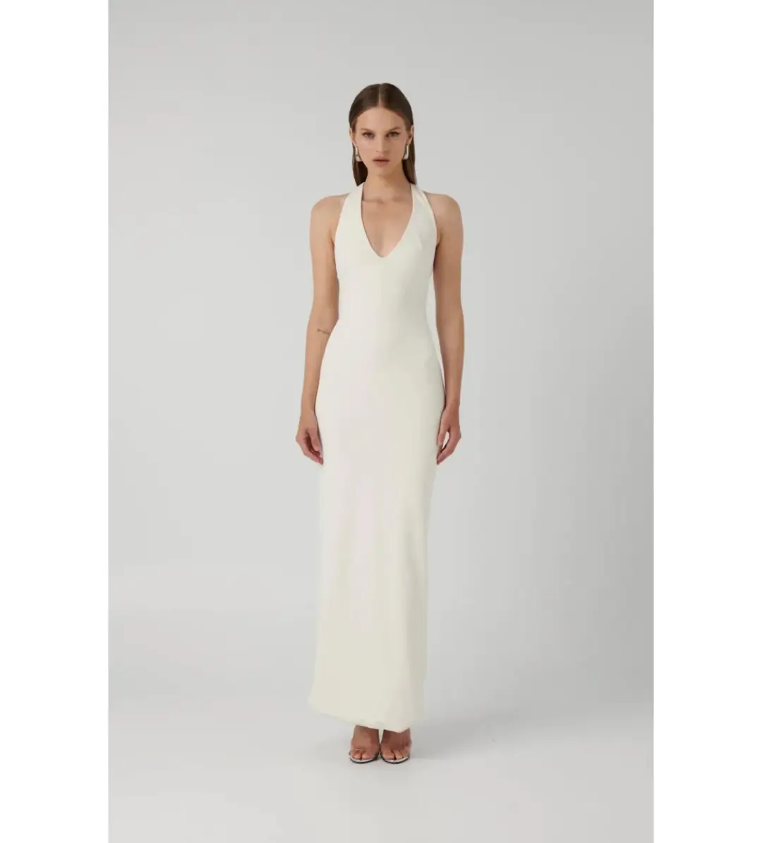 Effie Kats White Eiza Gown Size S / AU 6  for rent on The Volte - main image