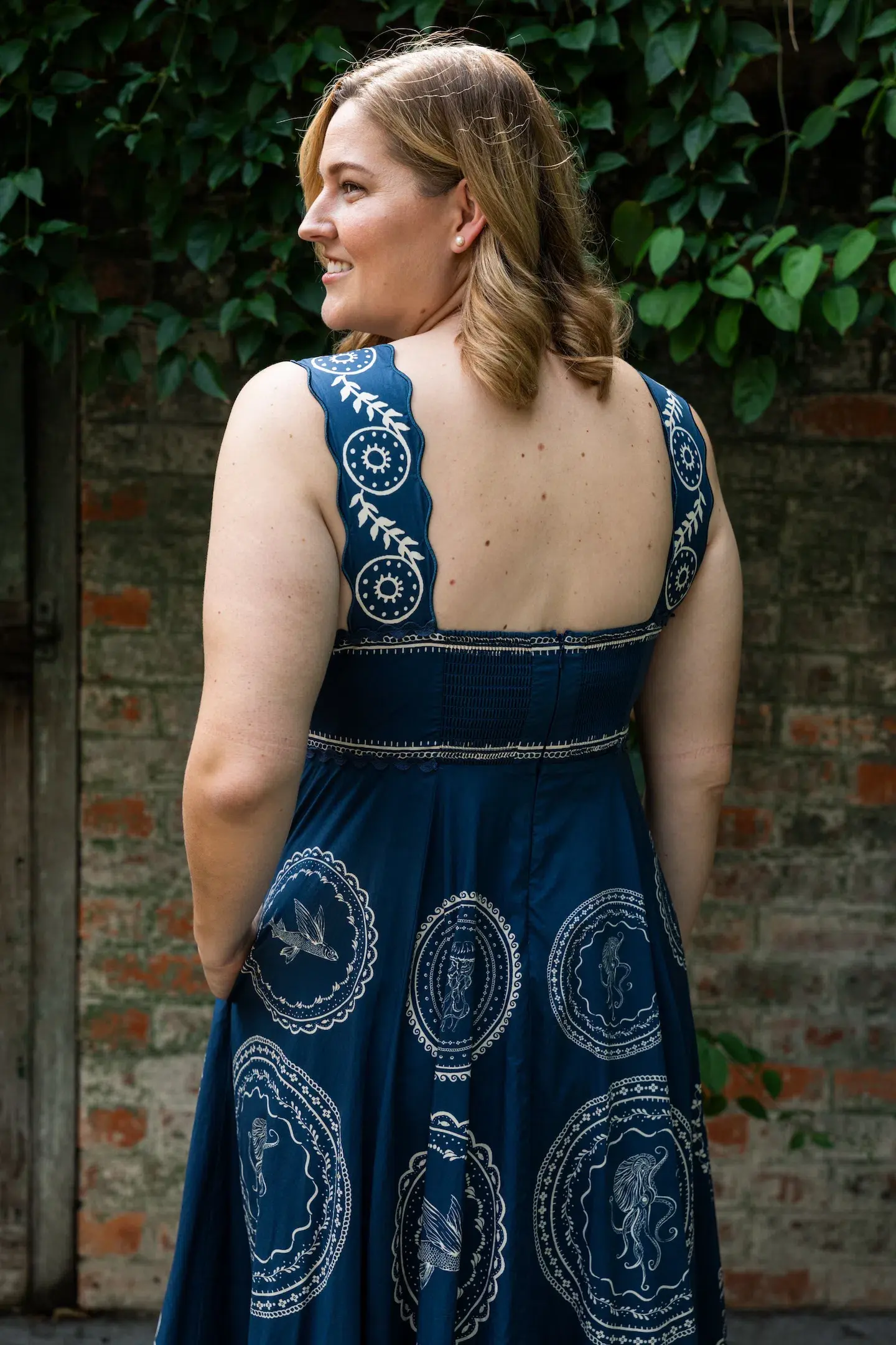 Alemais Oceane Summer Dress Midi Size AU 14 - Image 2