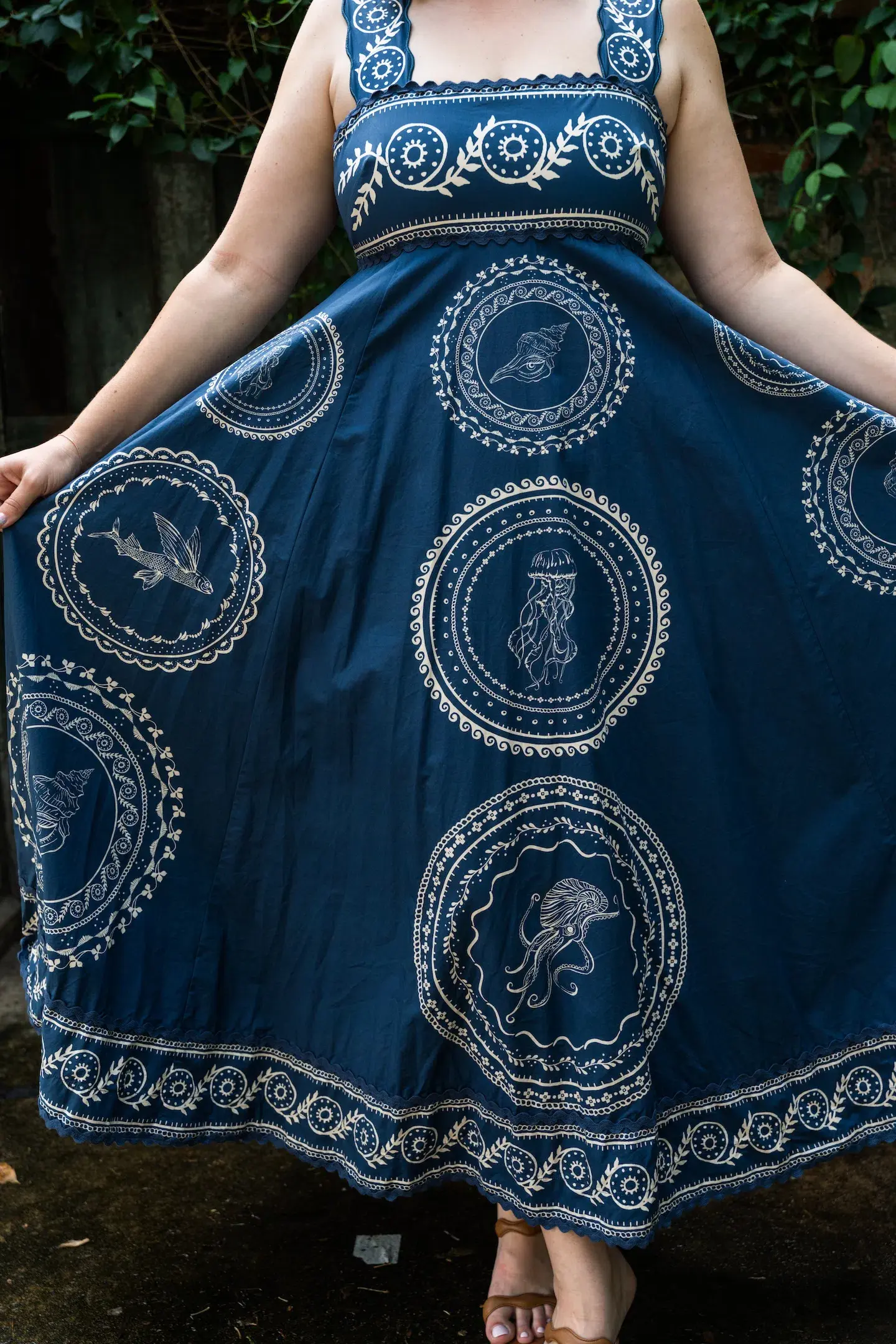 Alemais Oceane Summer Dress Midi Size AU 14 - Image 3