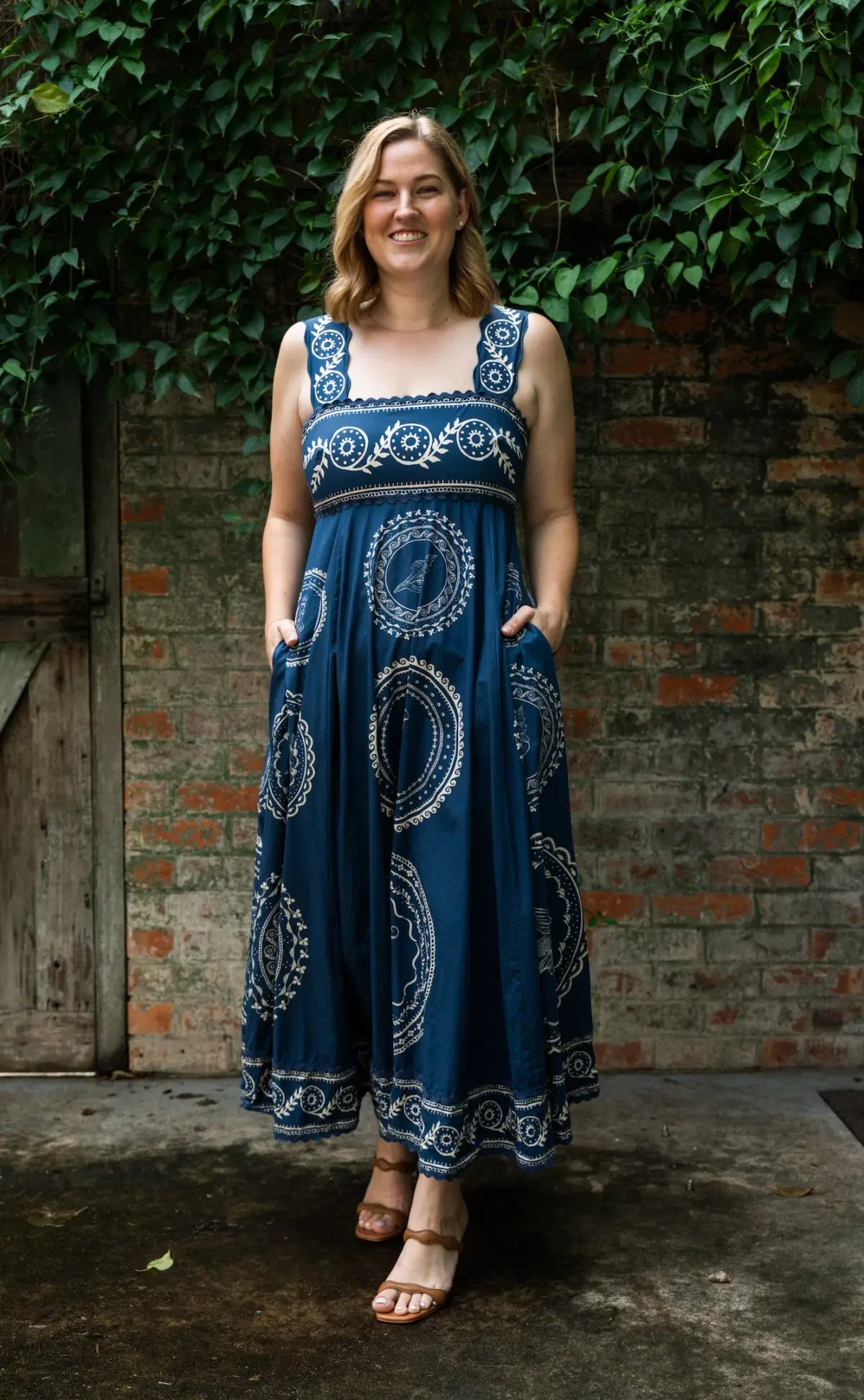 Alemais Oceane Summer Dress Midi Size AU 14 - Image 1