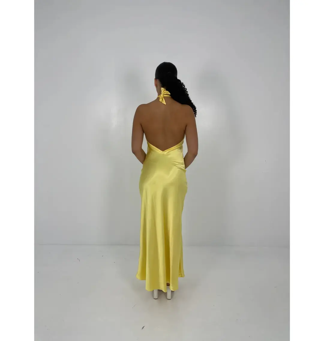 YLD Design Crossover Maxi Dress Yellow Size S / AU 8 for rent on The Volte - main image
