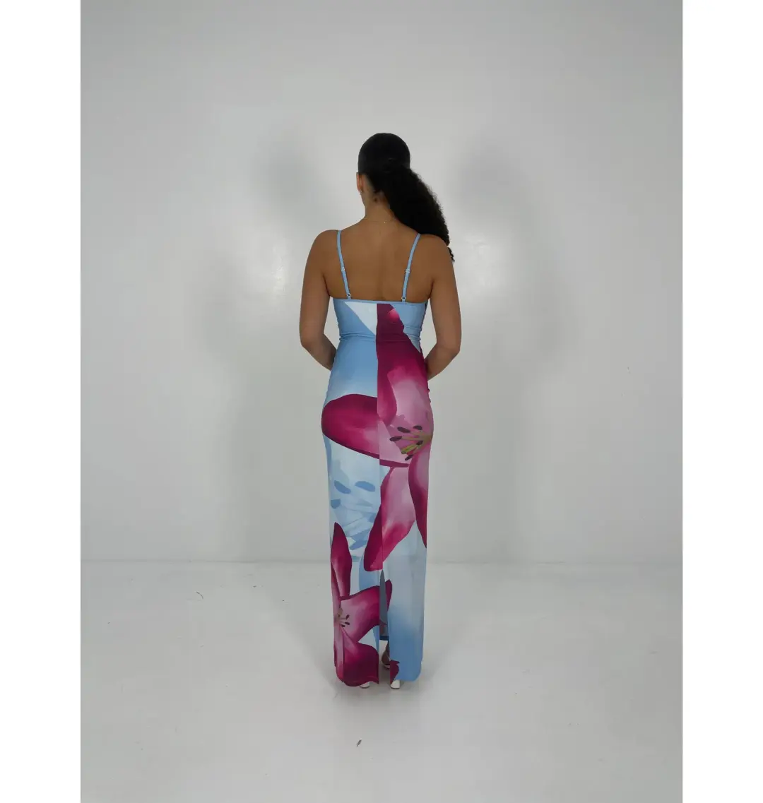 With Harper Lu Sky Lily Slip Maxi Dress Floral Size M / AU 10 for rent on The Volte - main image