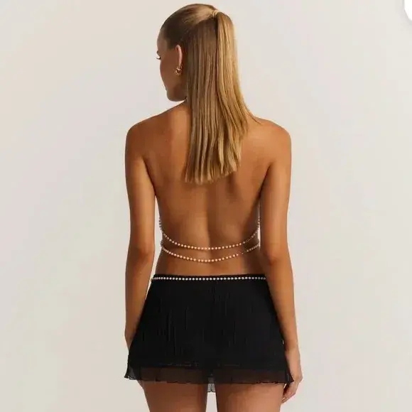 Sasha Therese Perla Top Black Size XS / AU 6 - Image 2