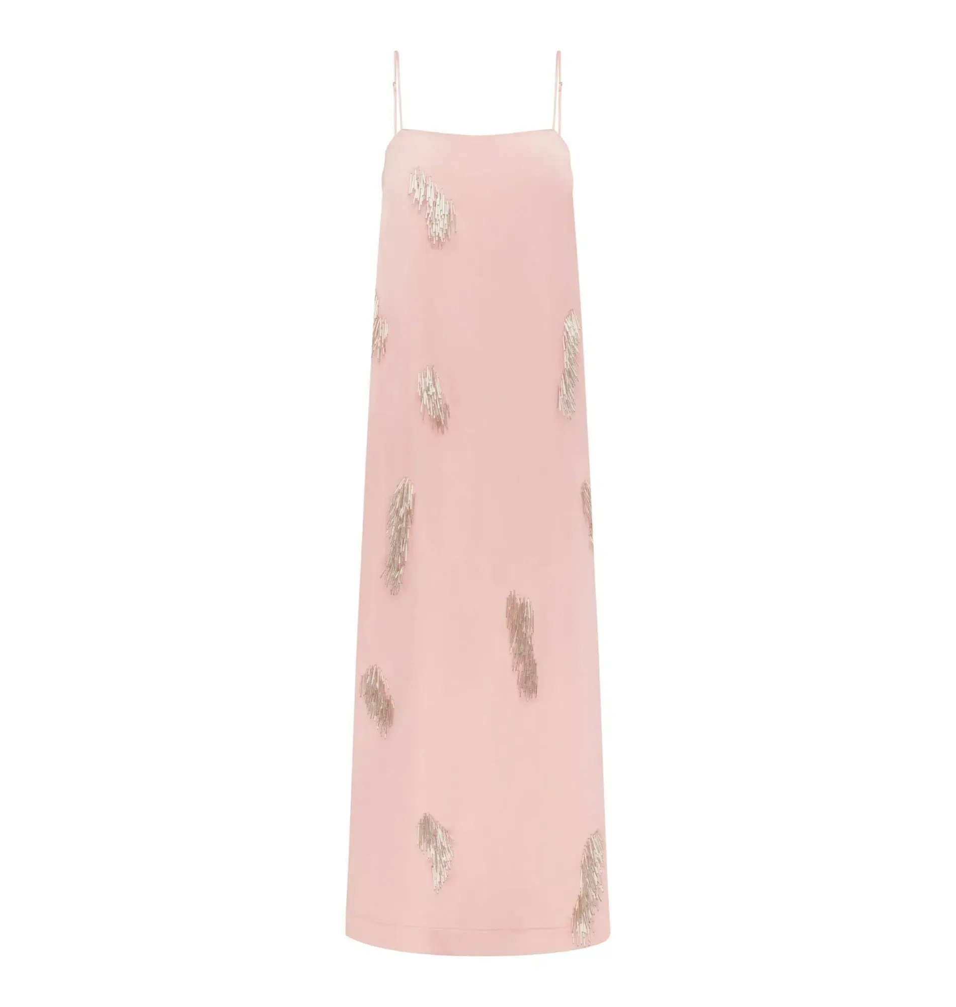 Alemais Cindy Embellished Slip Dress Pink Size AU 6  - Image 4