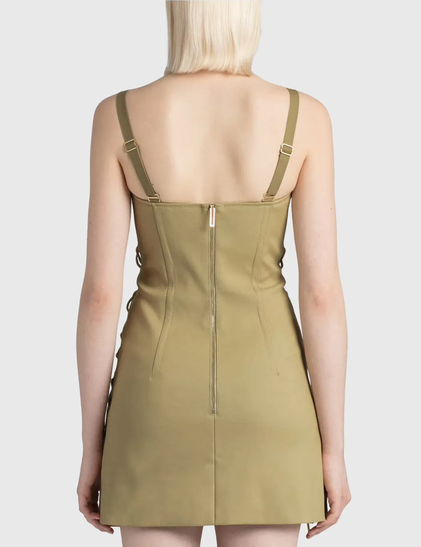Dion Lee Laced Bonded Mini Dress Brown Size M / Size  AU 10 - Image 4