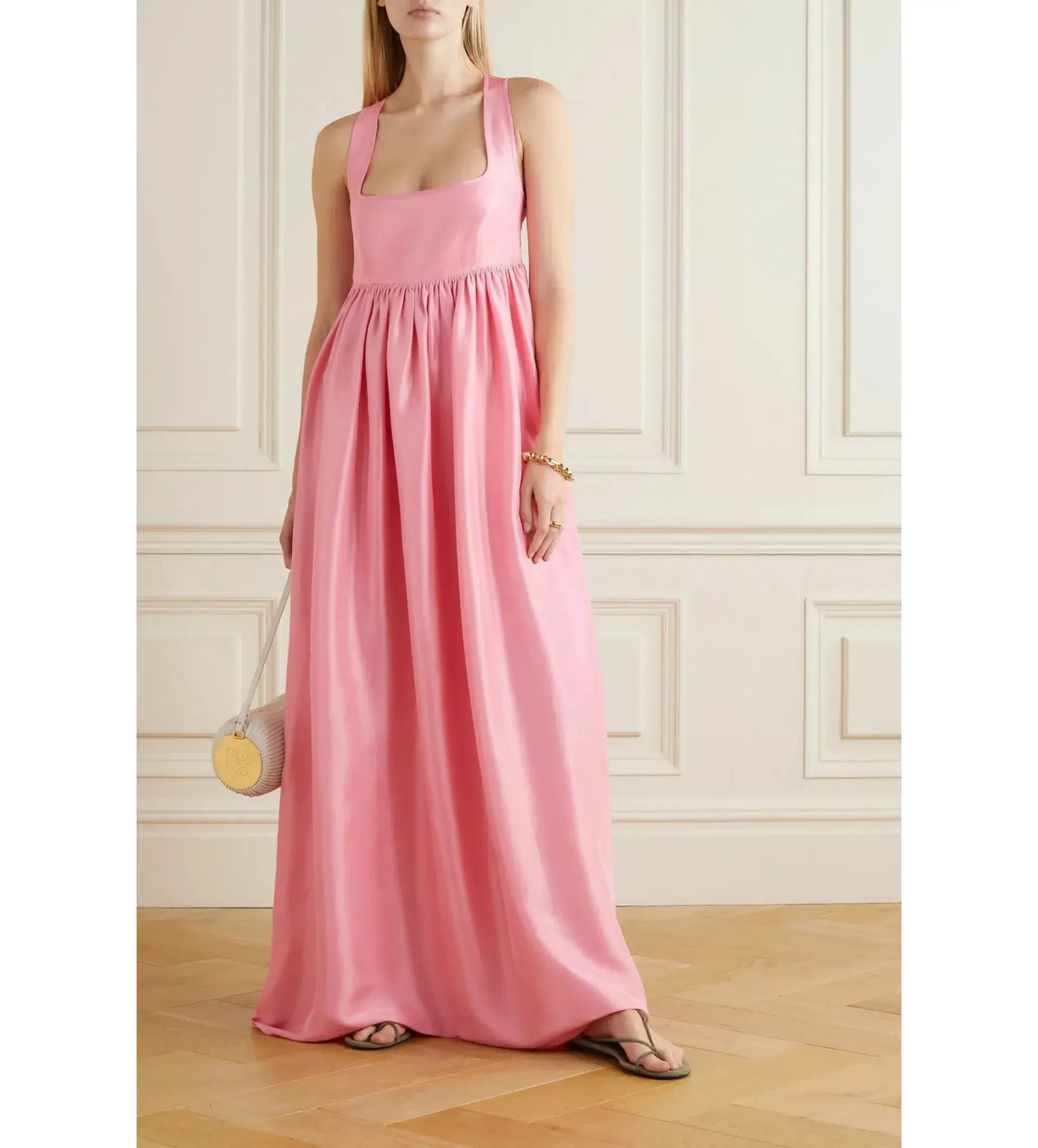 Oroton Strappy Sundress Pink Size 8 - Image 1