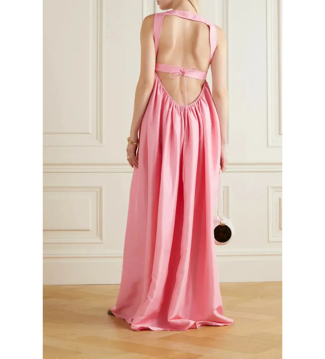 Oroton Strappy Sundress Pink Size 8 for rent on The Volte - main image