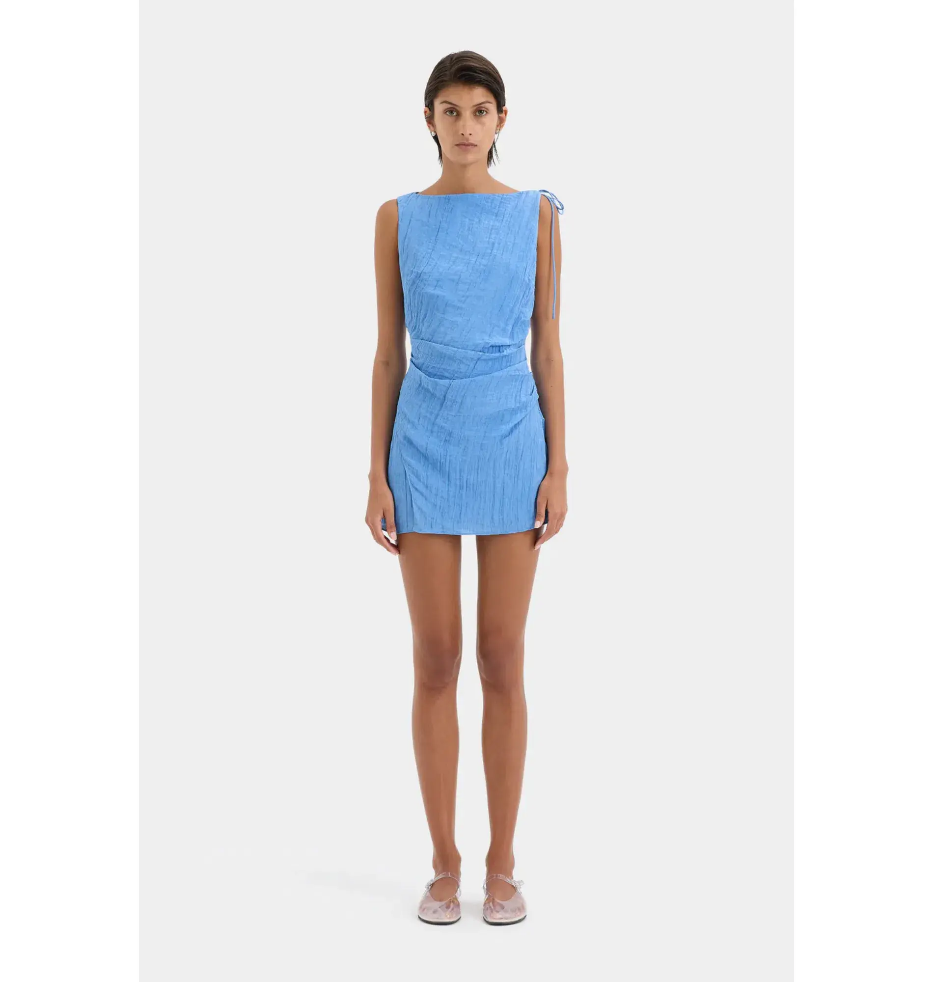 Sir the Label Ligera Mini Dress Cornflower Size AU 10 - Image 1