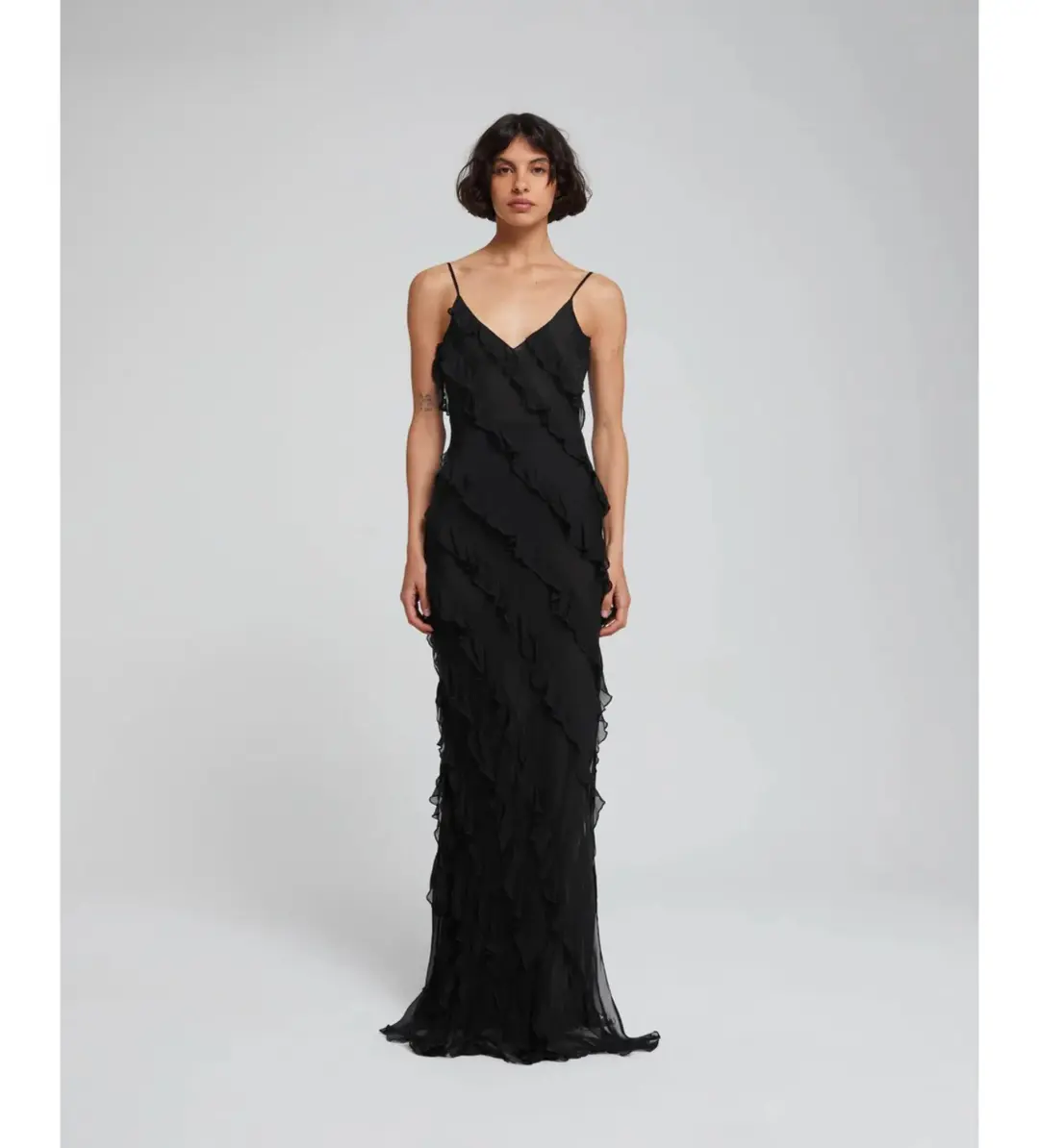 Rat & Boa Selena Maxi Dress Black Size M/AU 10 for rent on The Volte - main image