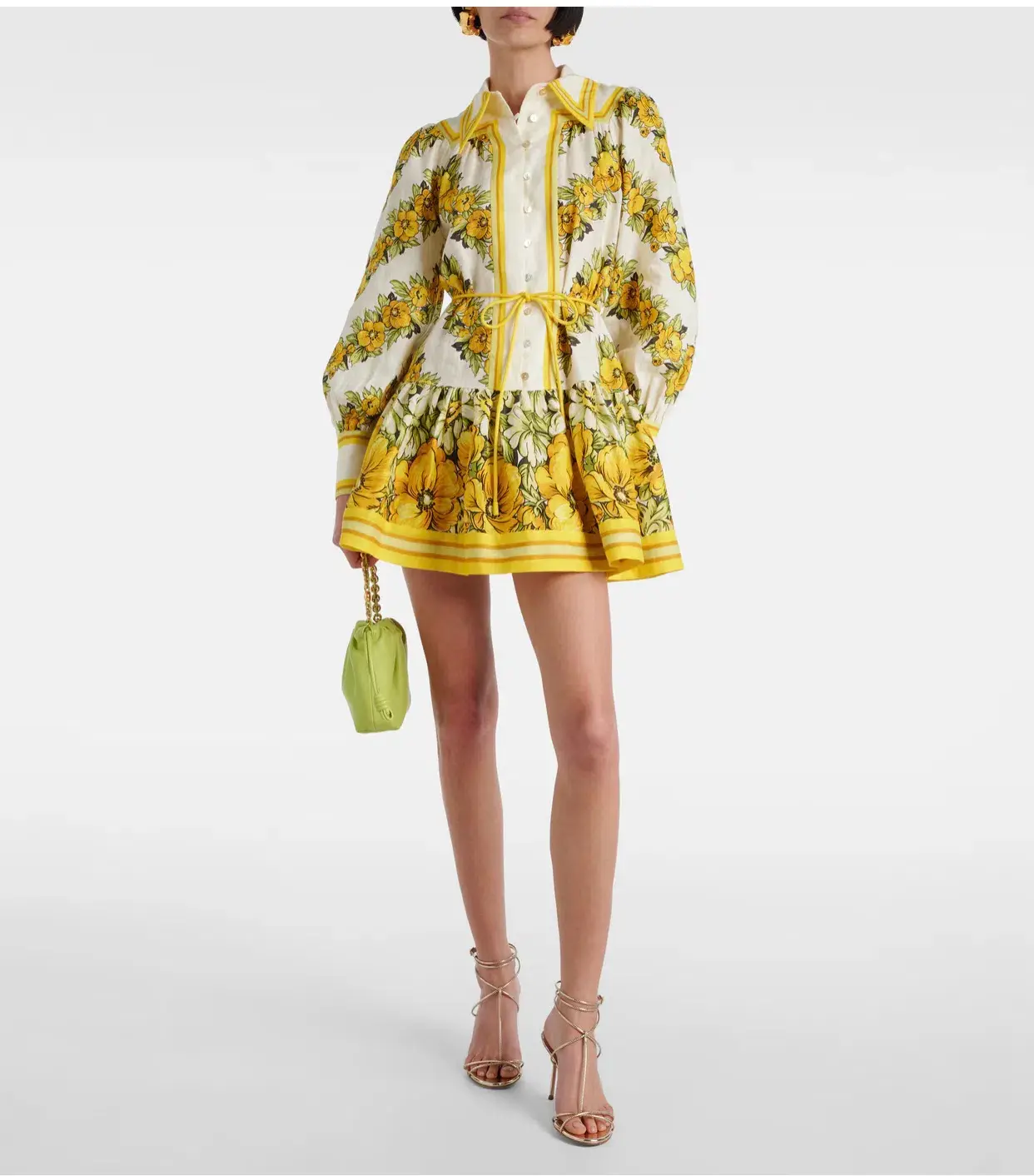 Alemais Gisela Floral Linen Shirt Dress - Image 2