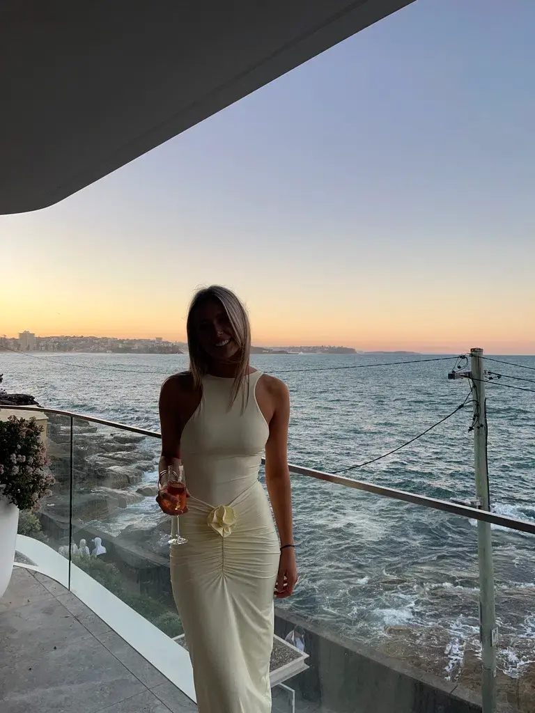 Maygel Coronel Vanilla Alquimia Midi Dress Yellow Size 6/XS for rent on The Volte - main image