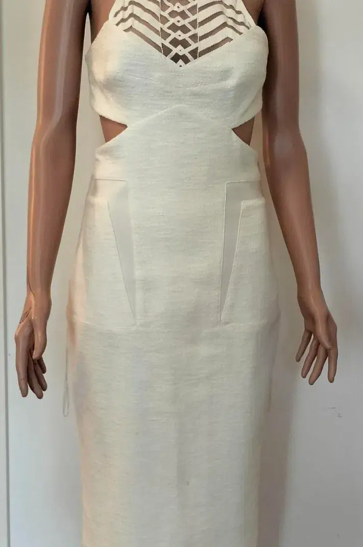 Manning Cartell Siamiese Twins Midi Dress Cream Size 10 - Image 1