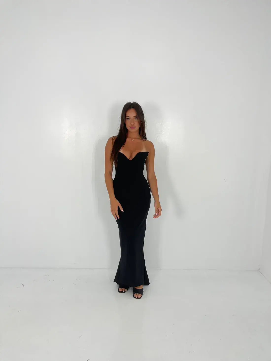 House of CB Sabine Strapless Gown in Black Size XS / AU 6 - Image 1