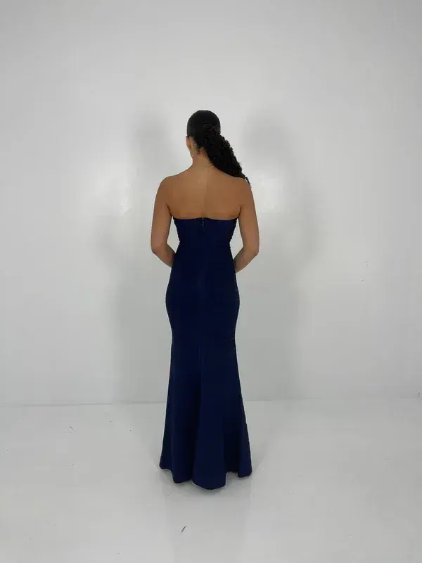 Herve Leger Navy Sara Gown Size S / AU 8 - Image 2