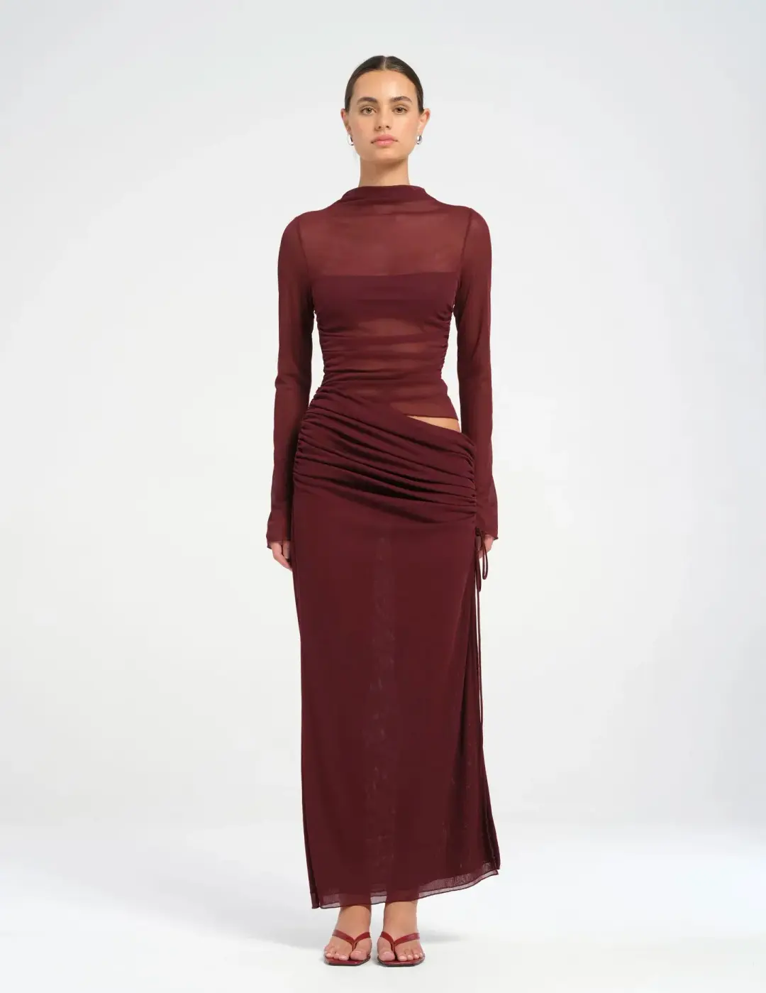 Benni Mable Maxi Dress in Plum Size 10 for rent on The Volte - main image