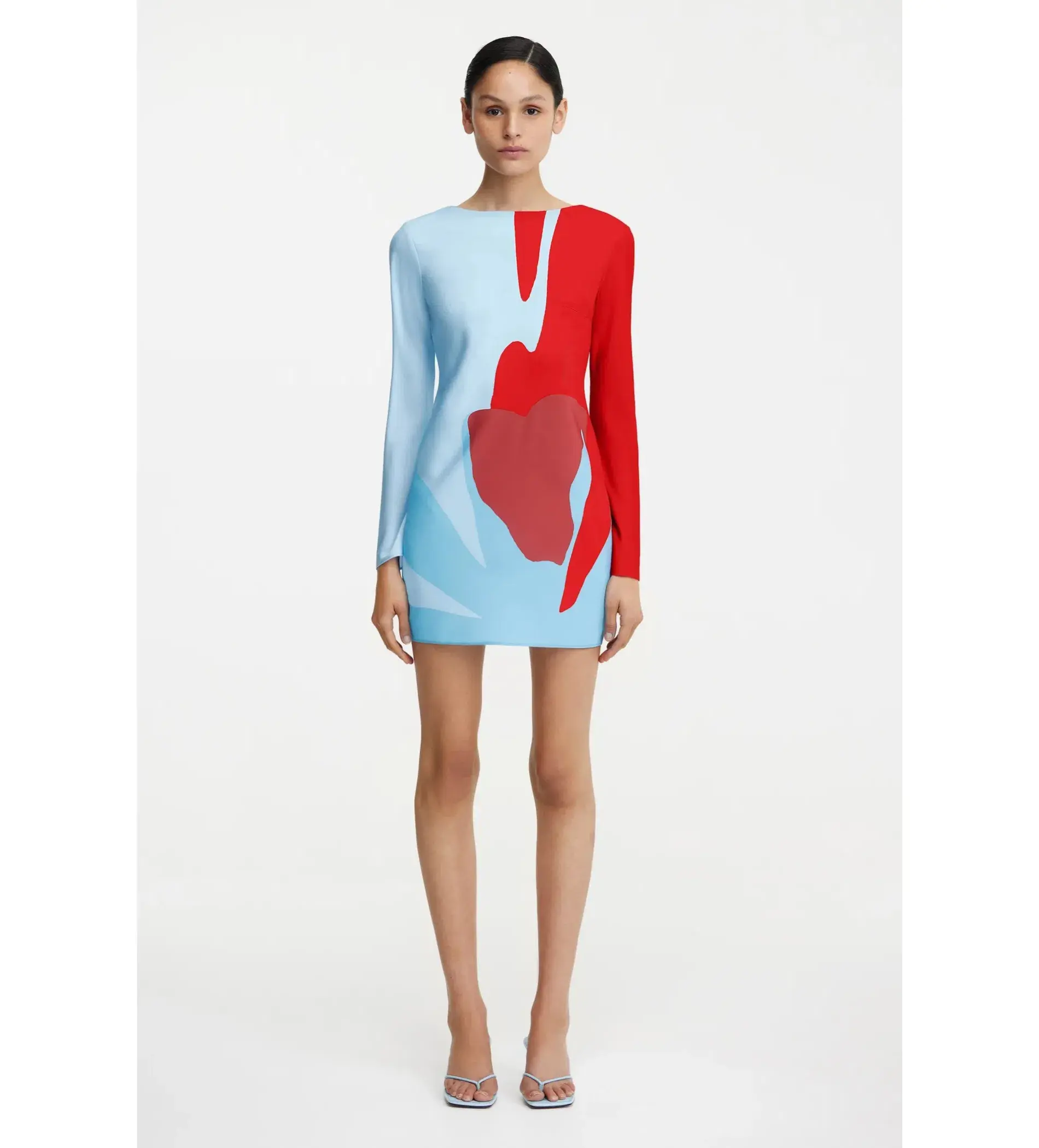 Significant Other Alia Mini Dress Crimson Stencil Size AU 12 - Image 1