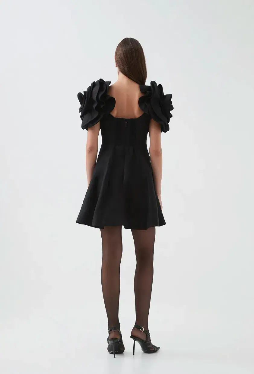 Aje Twyla Mini Dress in Black Size AU 8 - Image 6