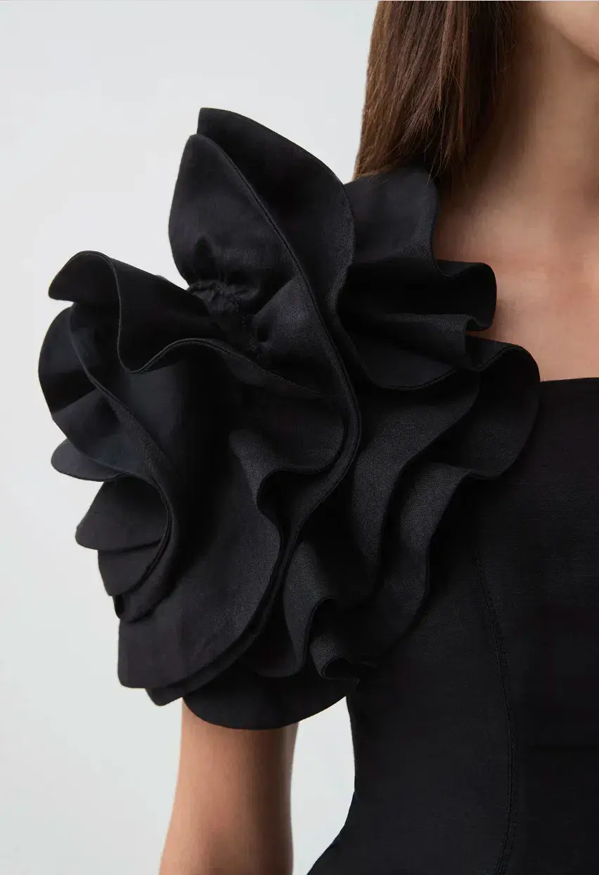 Aje Twyla Mini Dress in Black Size AU 8 - Image 3