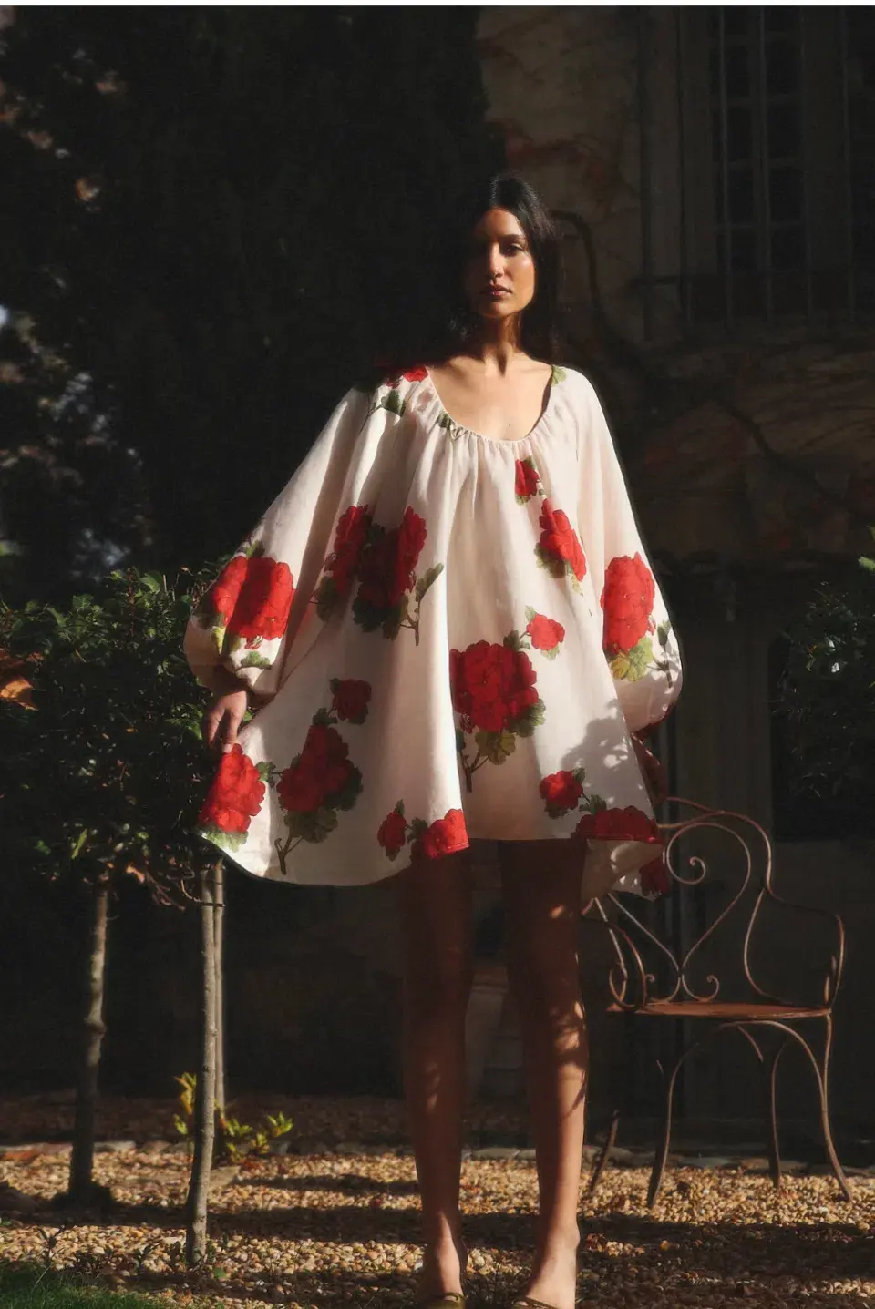Morton Mac Cordelia Mini Dress Print Size Petite 6 - Image 4
