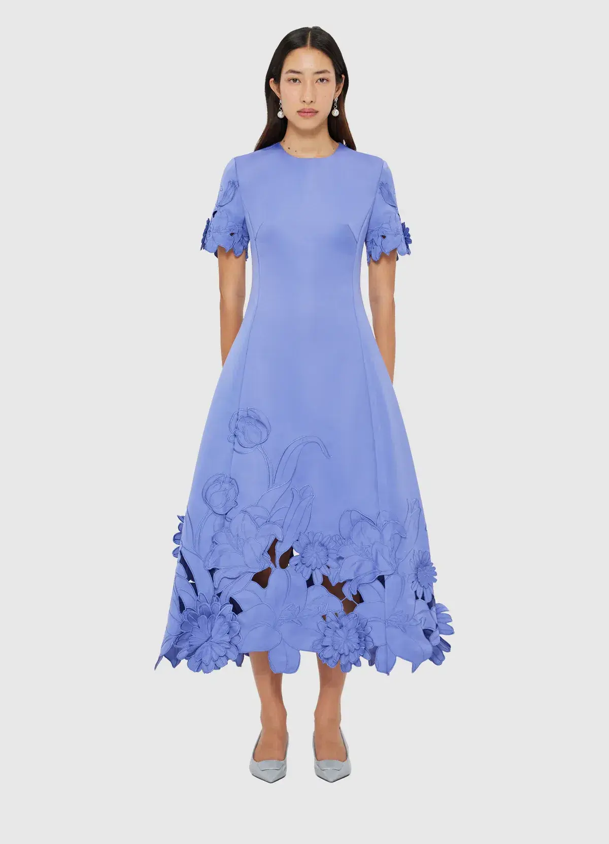 Leo Lin "Caroline" Midi Dress Purple Size 10 - Image 1