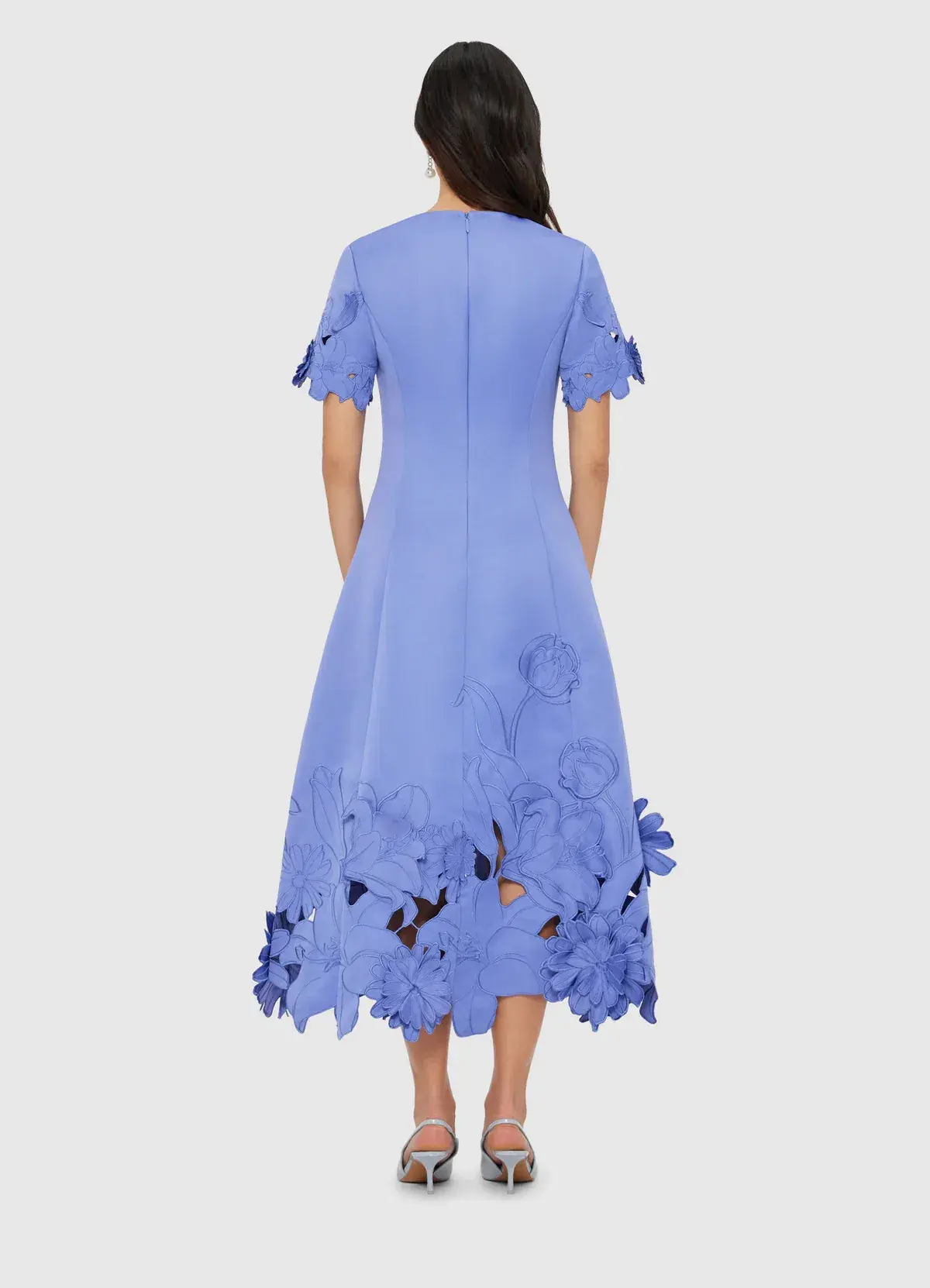 Leo Lin "Caroline" Midi Dress Purple Size 10 - Image 4